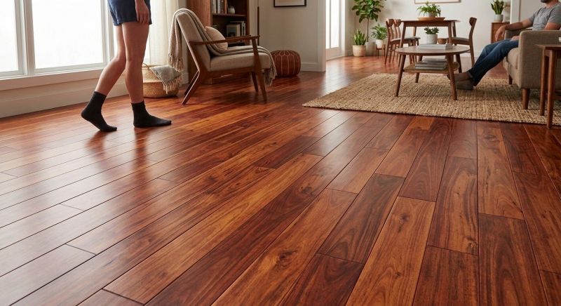 Cherry Floor Installation in Rockville, MD