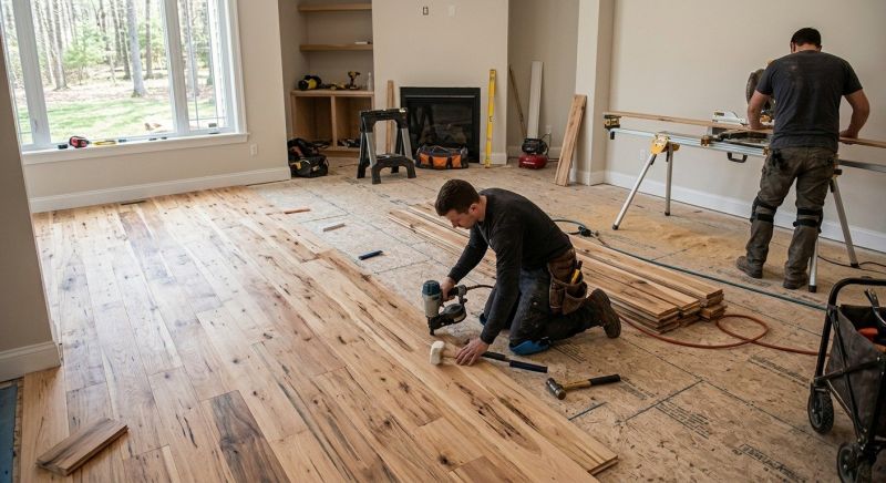 Hickory Floor Installation in Sterling, VA