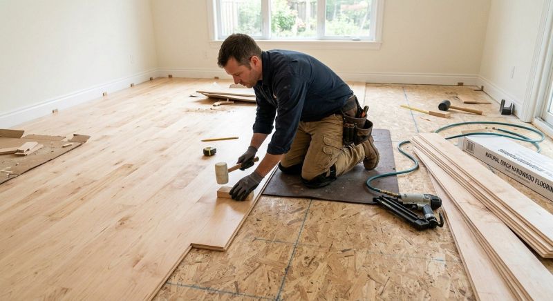 Maple Flooring Installation in Falls Church, VA