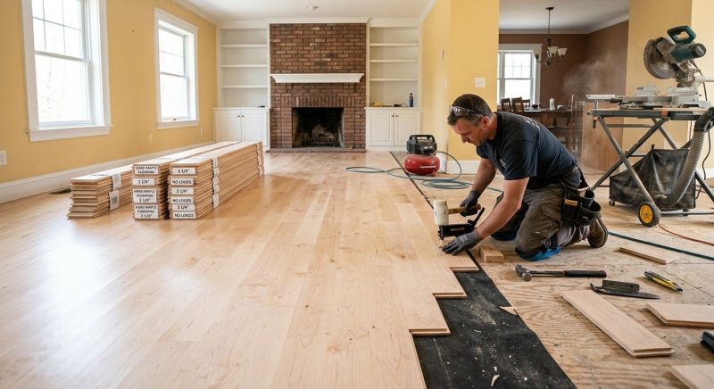 Maple Flooring Installation in Great Falls, VA