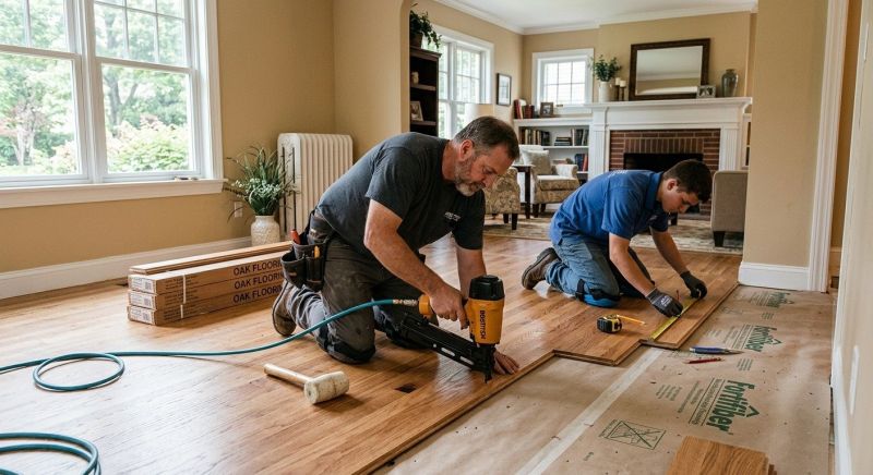 Oak Floor Installation in Great Falls, VA