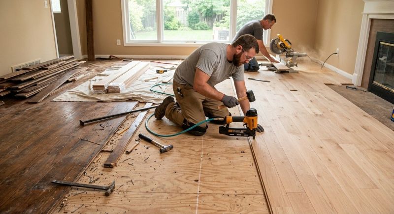 Oak Floor Replacement in Sterling, VA