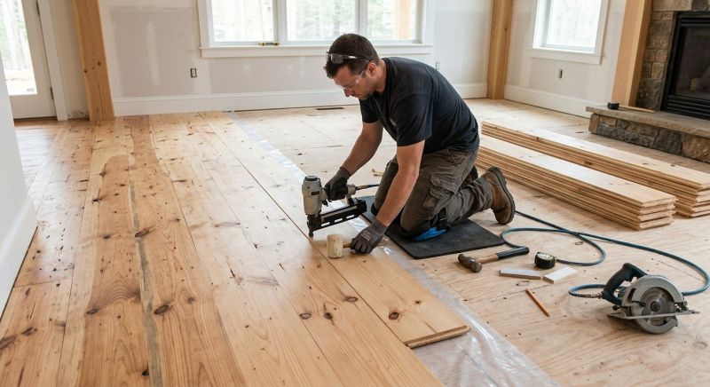 Pine Floor Installation in Sterling, VA