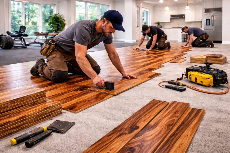 Teak Flooring Installation in Sterling, VA