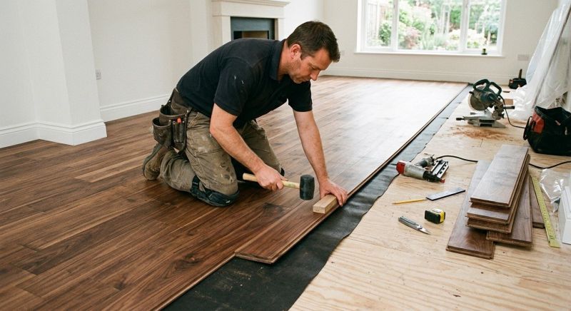 Walnut Flooring Installation in Sterling, VA