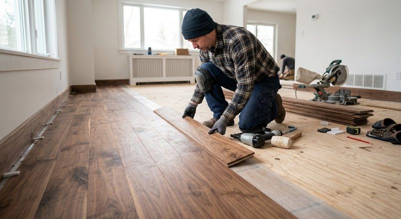 Walnut Flooring Installation in Sterling, VA