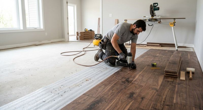 Walnut Flooring Installation in Sterling, VA