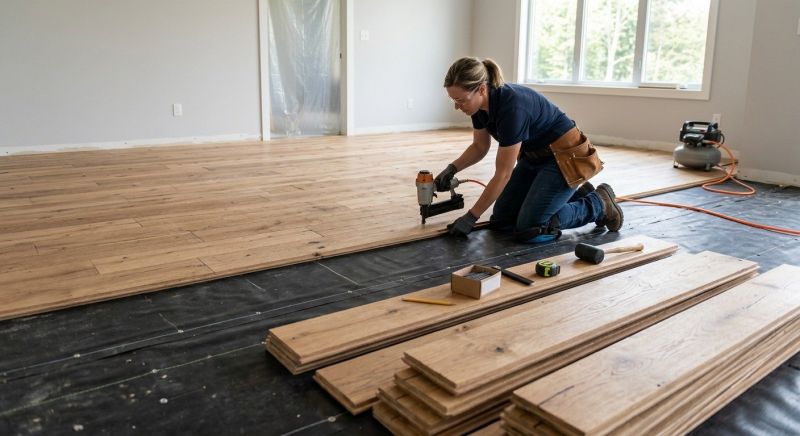 Wide Plank Floor Installation in Sterling, VA