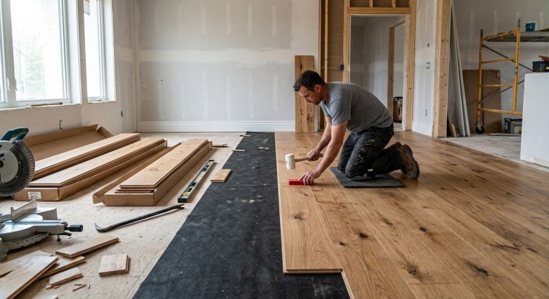 Wide Plank Floor Installation in Sterling, VA